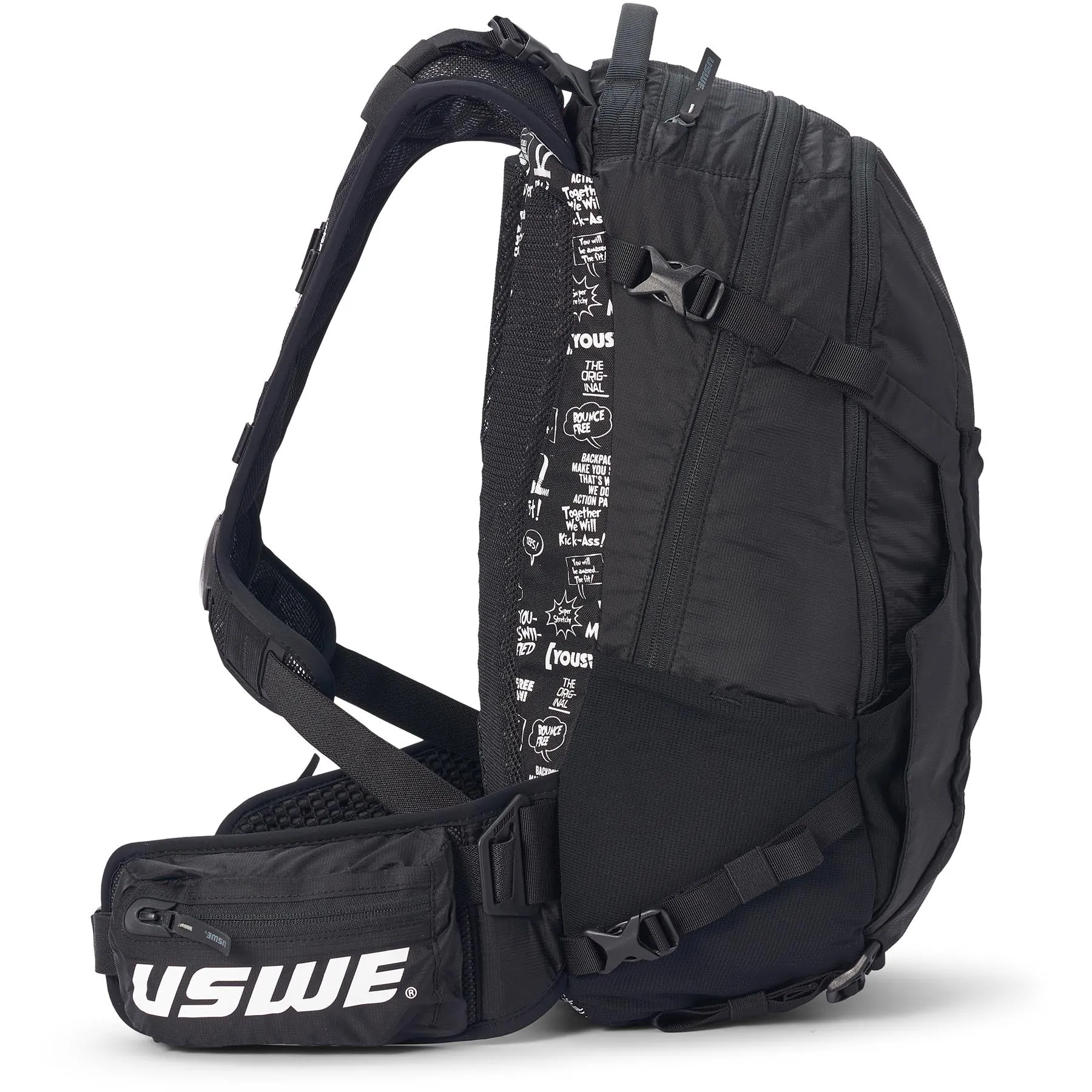 USWE Shred 25L Hydration Compatible MTB Daypack - Black