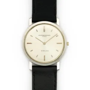 Vacheron Constantin White Gold Strap Watch Retailed by Turler