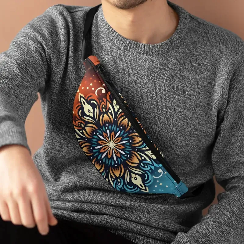 Vibrant Mandala Fanny Pack for Festival Vibes