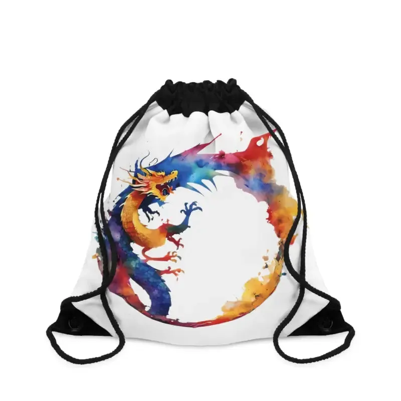 Vibrant Paint Splashes Stylish Drawstring Bag