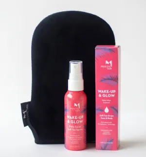 Wake-Up & Glow Self Tanner Travel Mini Bundle