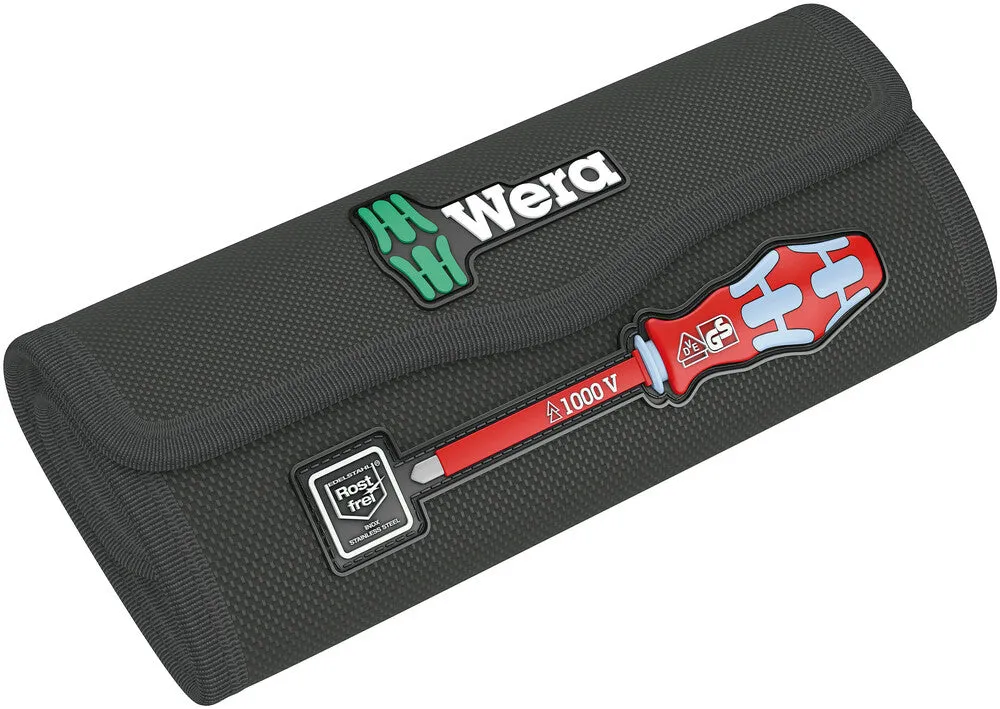 Wera 05136540001 9477 Folding pouch for sets of up to 17 Kraftform Kompakt VDE Stainless, empty, 180 x 85 mm