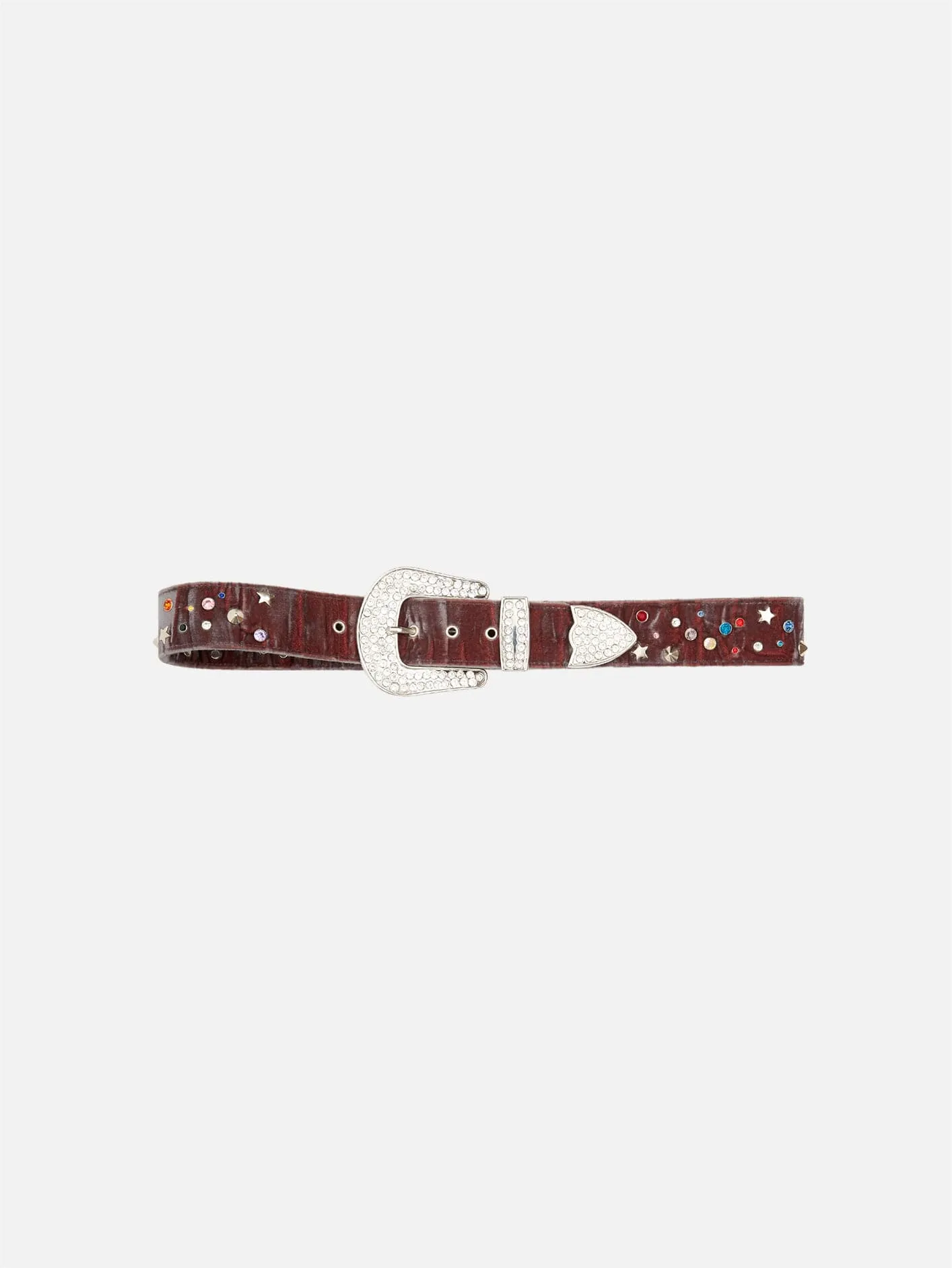 Western Studded Bellt - Smokey