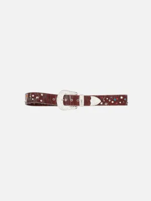 Western Studded Bellt - Smokey