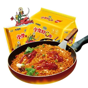 White Elephant Brand Crayfish Flavoured Instant Noodles 113g, Pack of 5 Bags