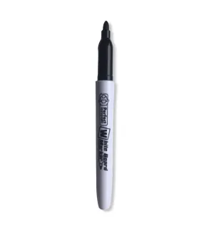 Whiteboard Markers Slim Barrel 4 Pack - Black