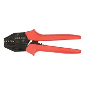 Wiha® Tools Ratchet Crimpers, 8.6 in Long, 24 - 10 AWG, Red, 43624
