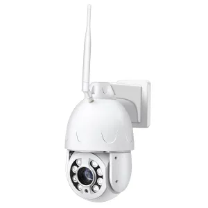 Wireless 4G PTZ Dome Camera 30x Optical Zoom 355º Pan 90º Tilt & 80m Night Vision