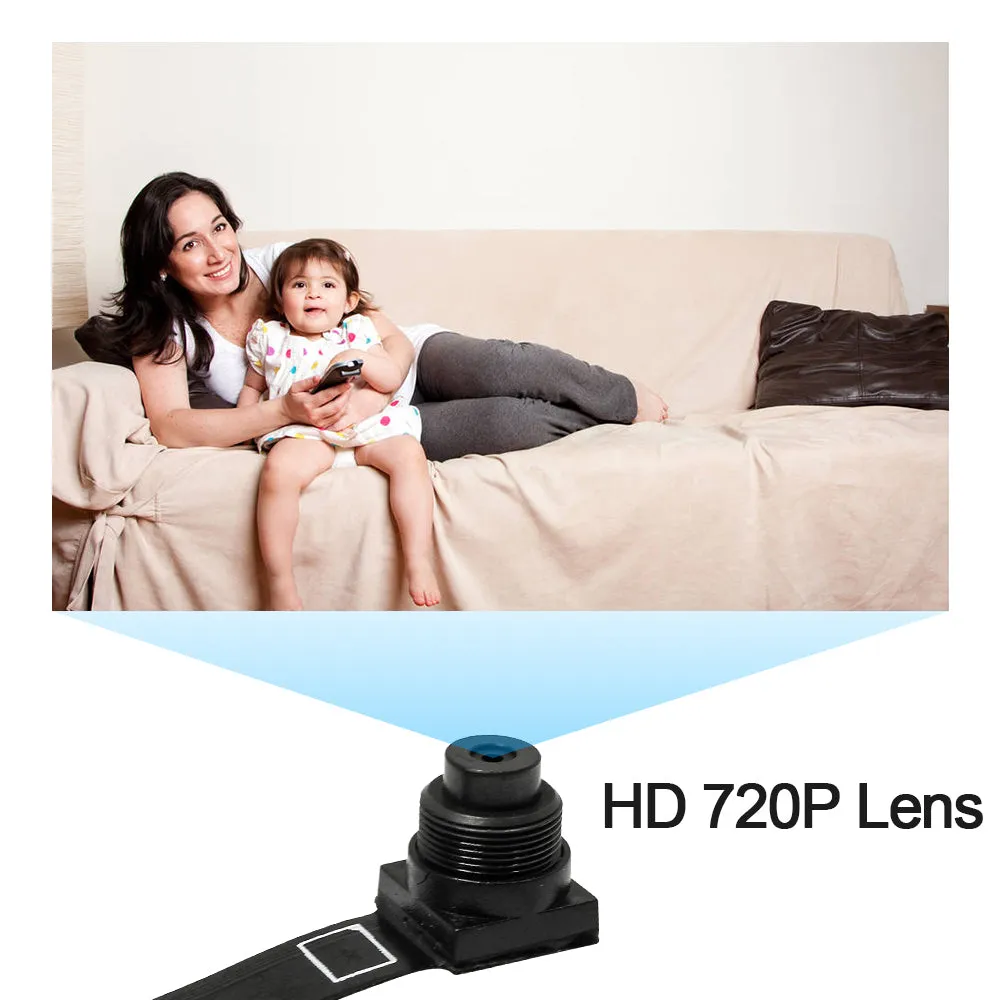 Wireless Wi-Fi 2MP Pin Hole Spy Camera 1080p Full HD Video Recorder Module & Battery