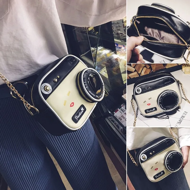 Women Camera Shape Shoulder Bag