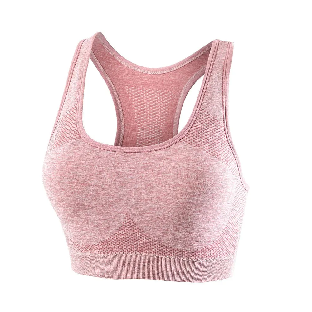 Women Sports Bra Top Push Up Fitness Yoga Bra Underwear Sport Tops For Women Breathable Running Vest Gym Wear