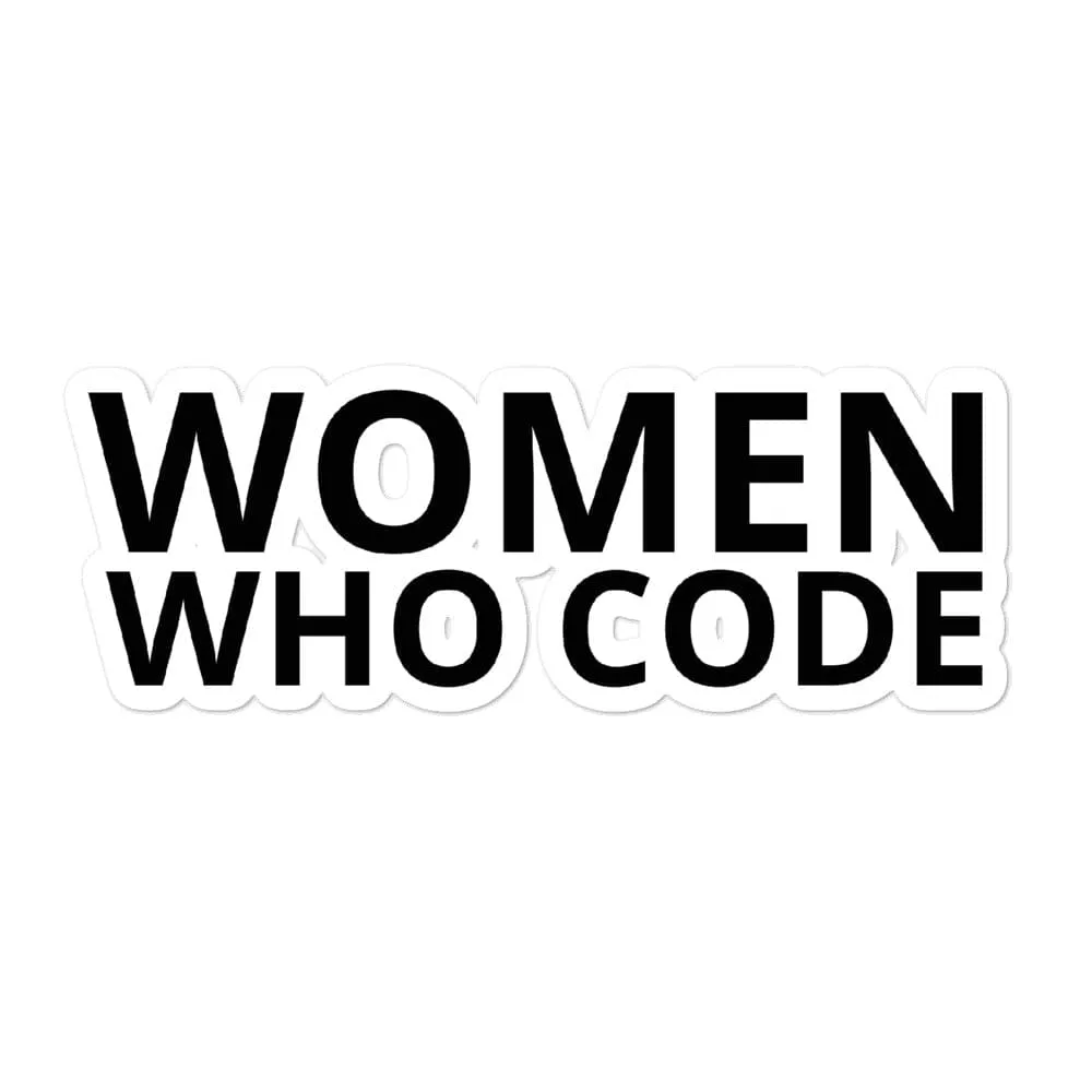 Women Who Code High-quality Vinyl Bubble-free sticker