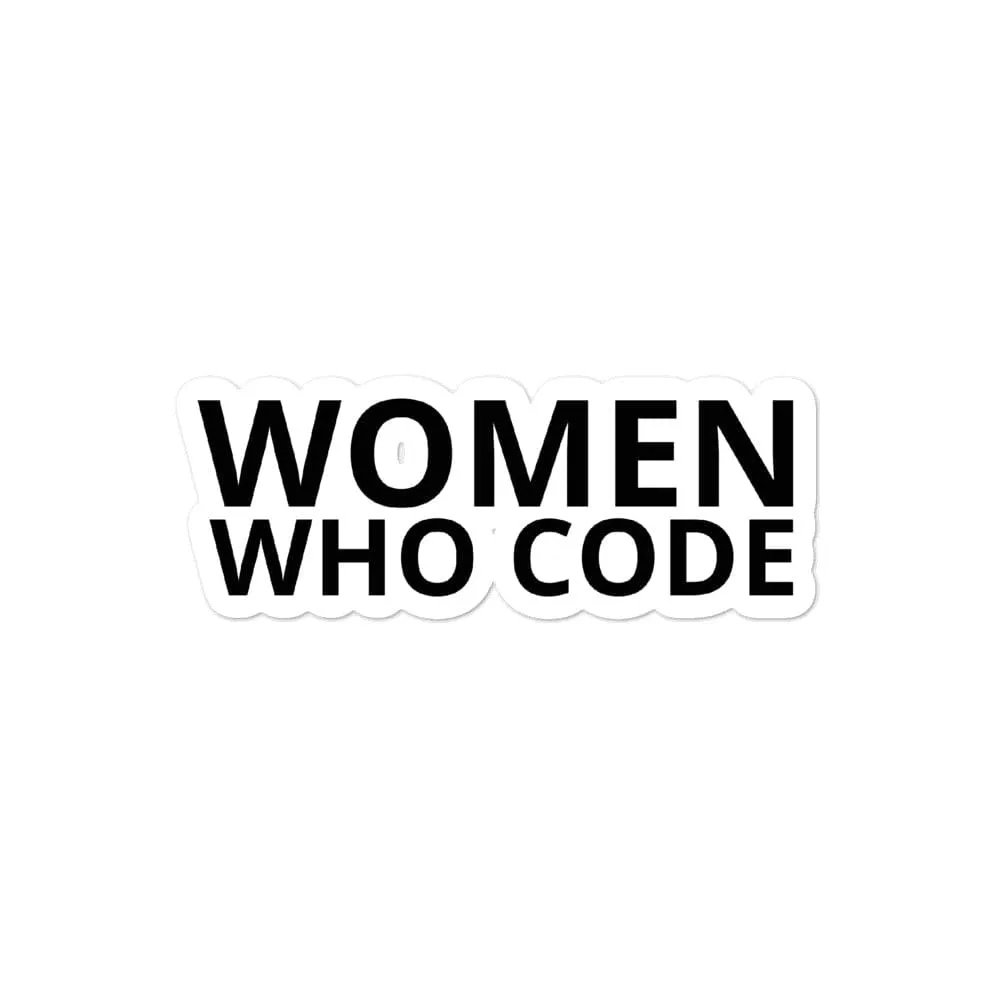 Women Who Code High-quality Vinyl Bubble-free sticker