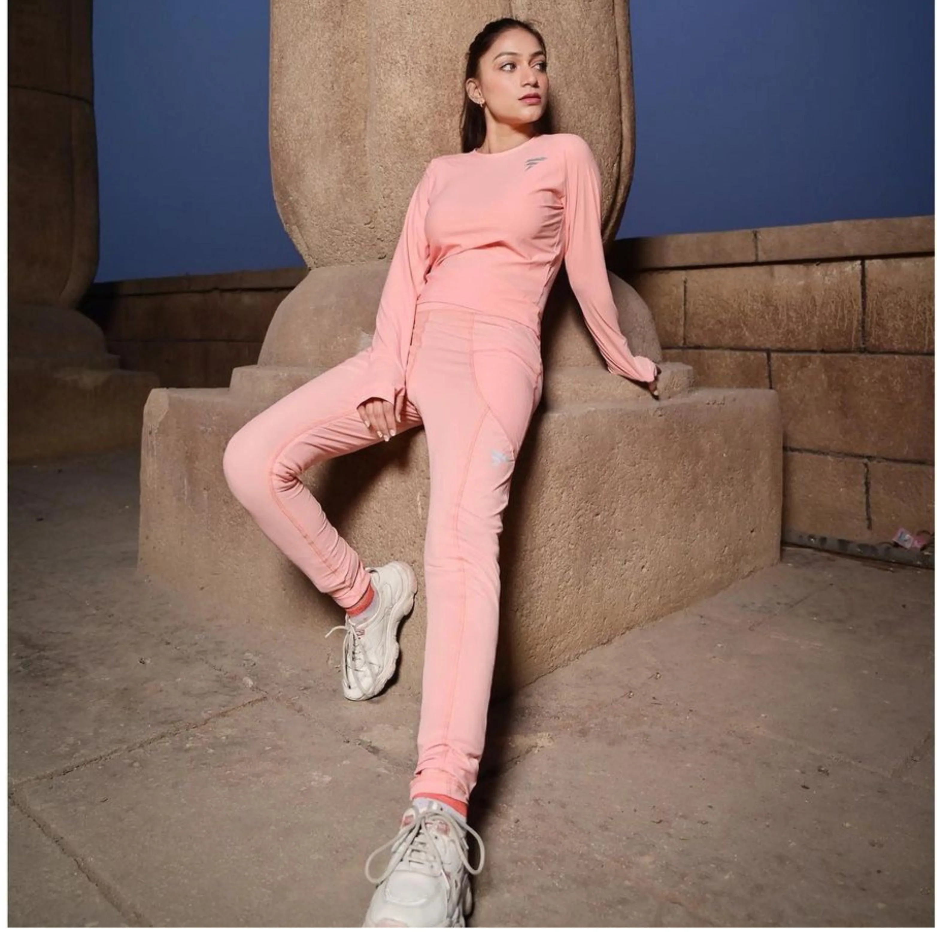 Women's Pink Trendy Tracksuit