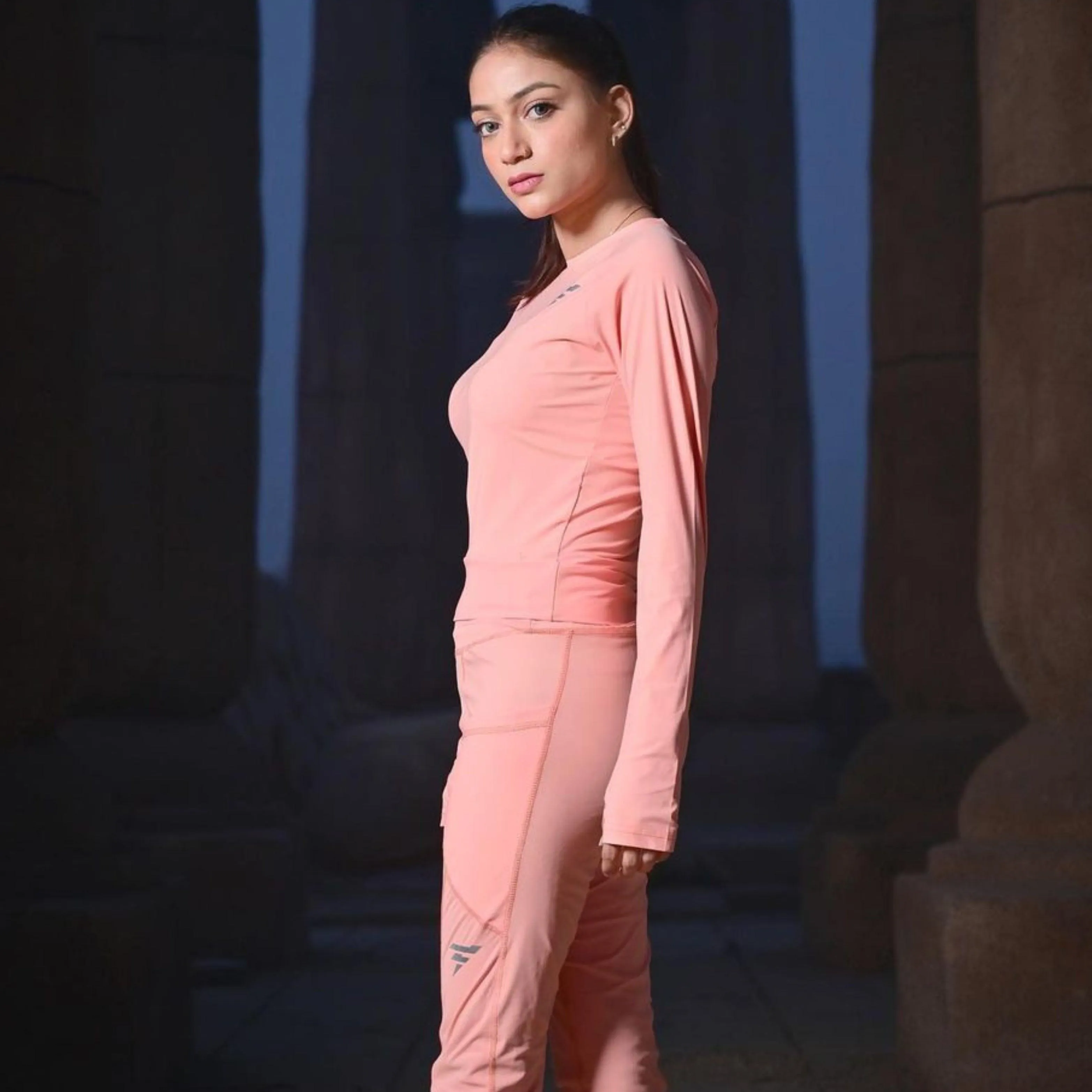 Women's Pink Trendy Tracksuit