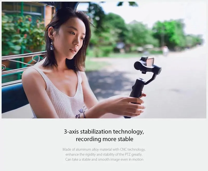 Xiaomi Mi Mijia Action Camera Handheld Gimbal 3-axis Stabilization