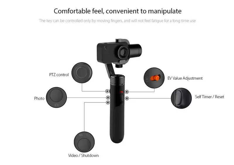 Xiaomi Mi Mijia Action Camera Handheld Gimbal 3-axis Stabilization
