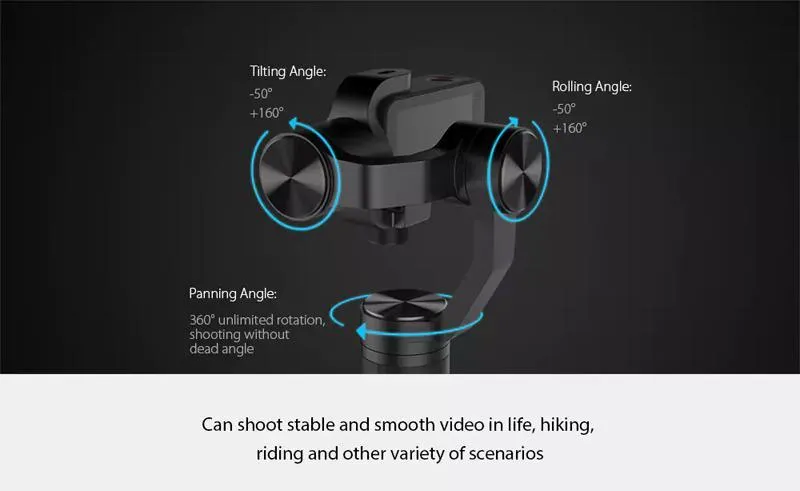 Xiaomi Mi Mijia Action Camera Handheld Gimbal 3-axis Stabilization